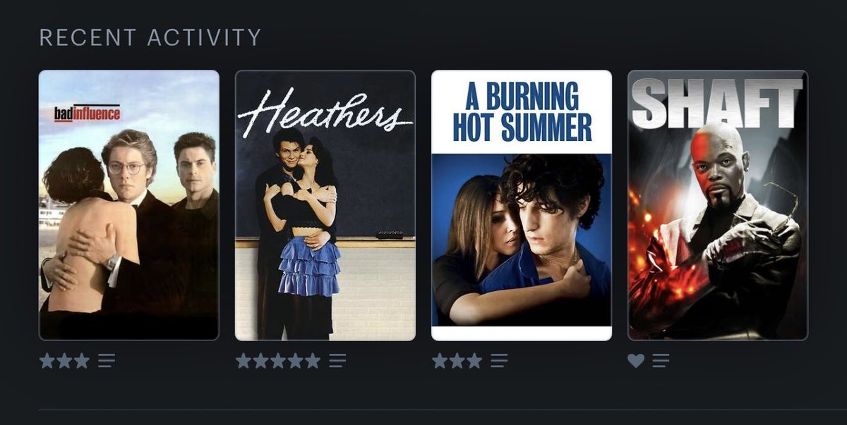 I love when I start accidentally watching movies with them all posing same for the cover. And yeah there’s shaft but you get my point