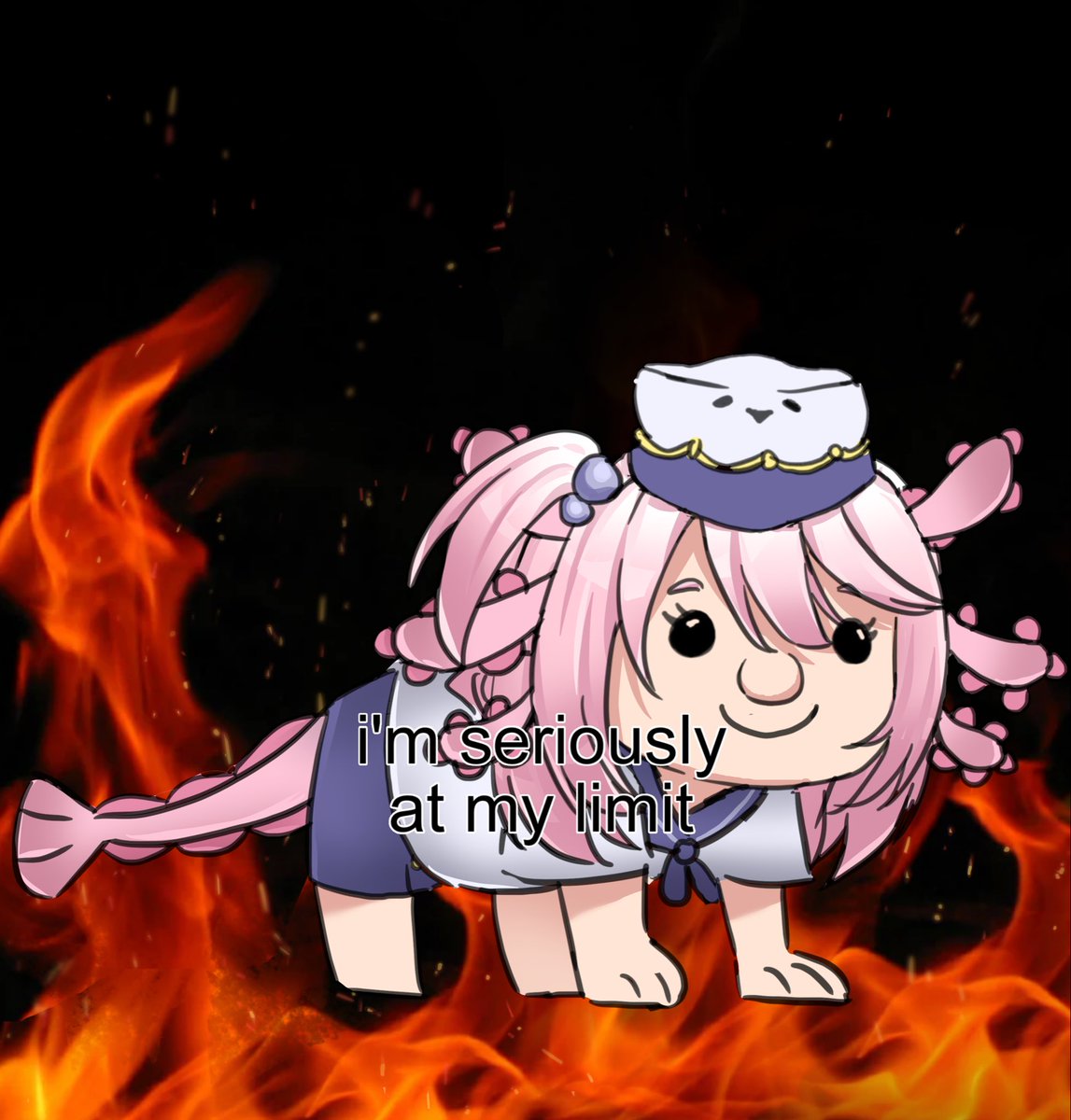 axieblobyl's tweet image. I’m seriously at my limit 🙂 #vtuber #vtubermemes #axieblobart