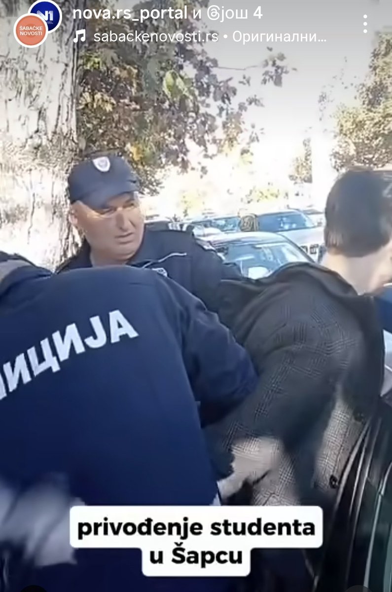 U Šapcu je upravo priveden student‼️‼️‼️‼️Šabac