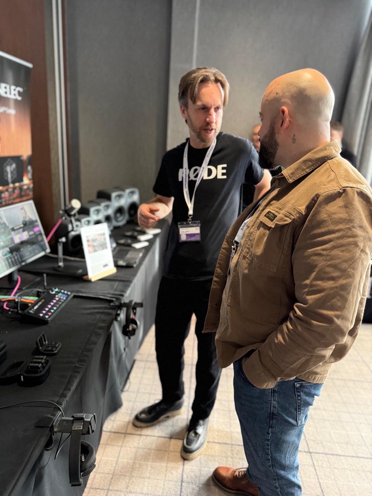 SourceDist's tweet image. We’re live at @mediaspec MAVE in Glasgow! Great energy, busy stands, and plenty of hands-on demos with the latest from @rodemics and @Genelec. Fantastic to connect with so many passionate creators and pros — the UK audio community is thriving!