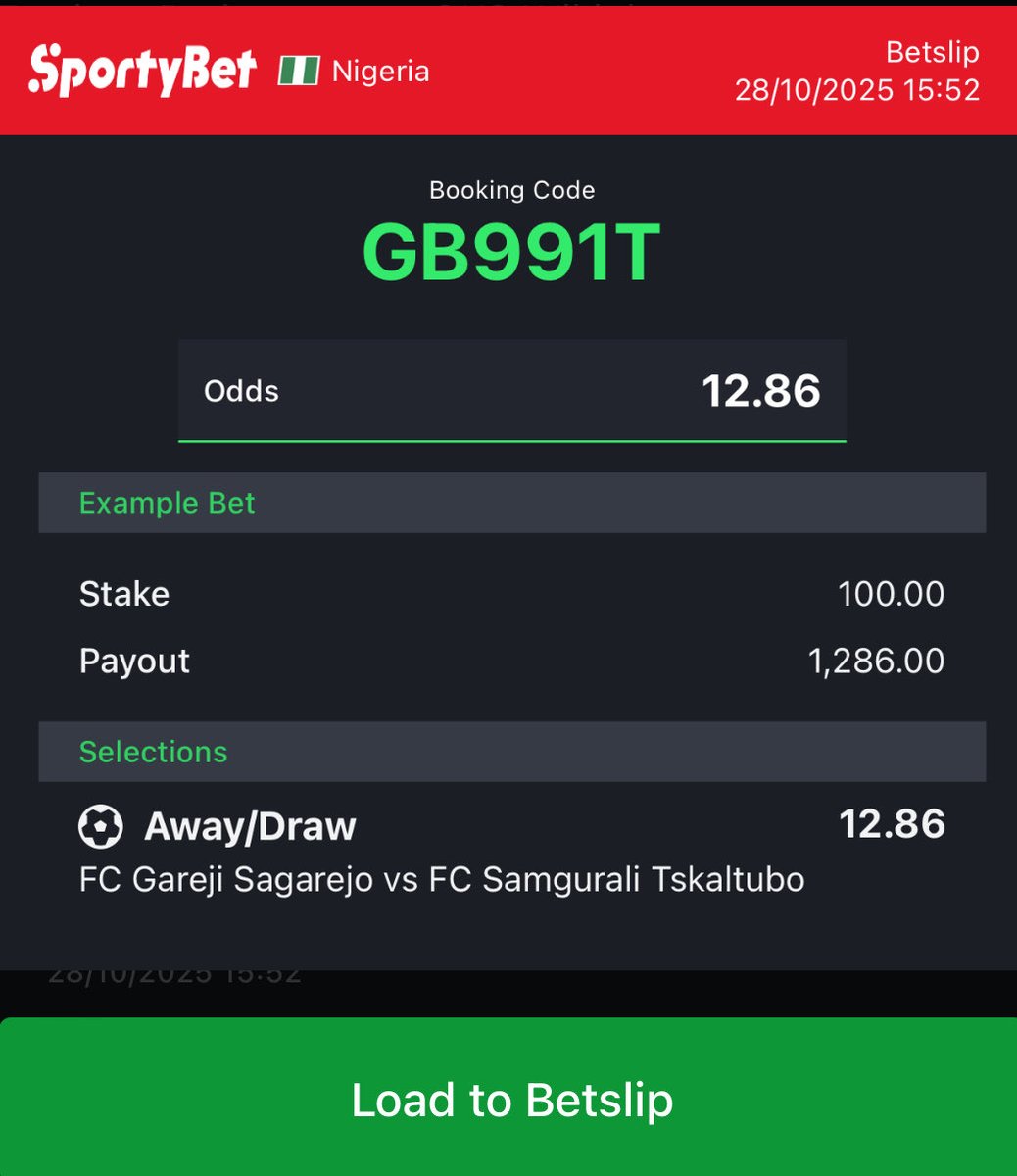HT/FT 2/X 🔥
SportyBet code : GB991T - 12+ odds 

Stake responsibly 😎