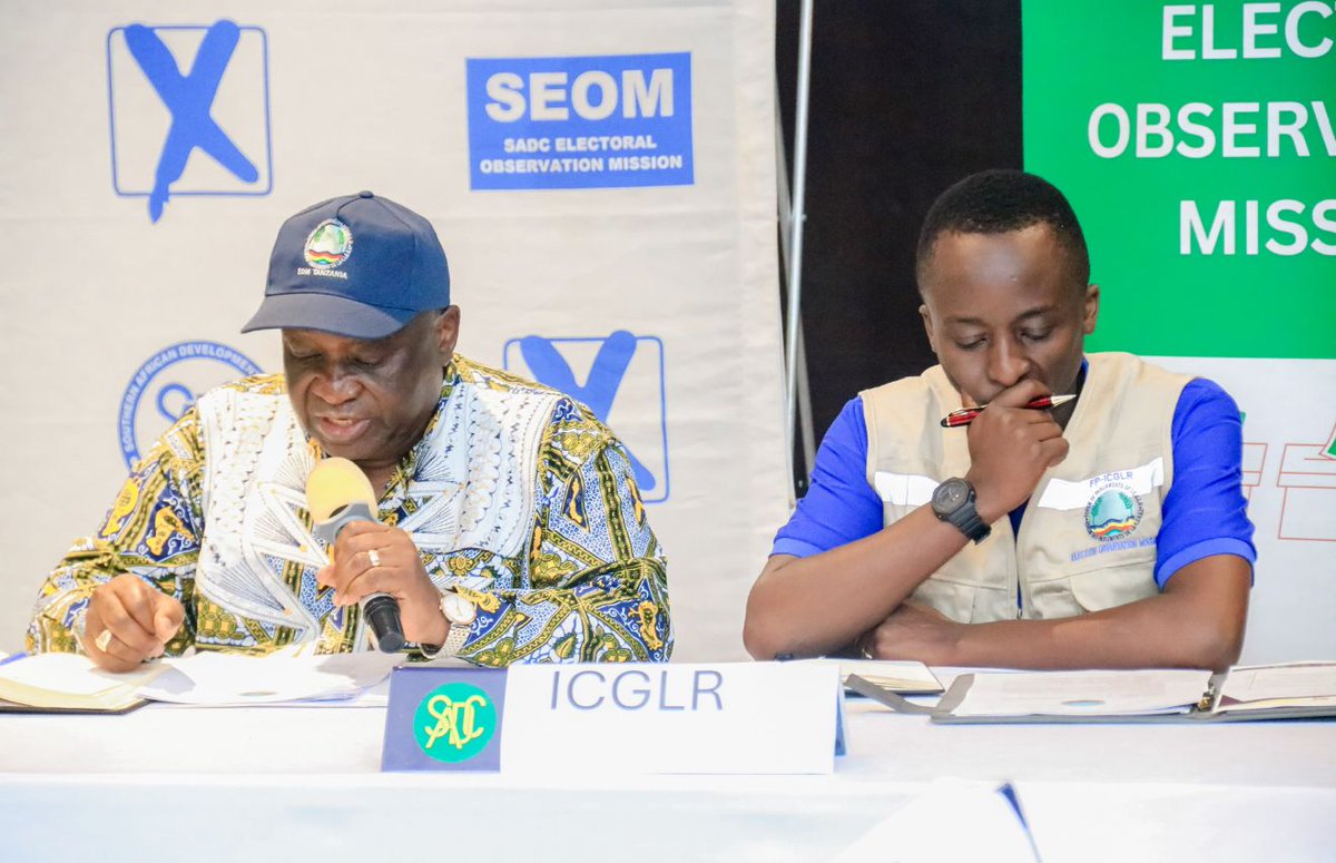 𝐓𝐚𝐧𝐳𝐚𝐧𝐢𝐚 𝐆𝐞𝐧𝐞𝐫𝐚𝐥 𝐄𝐥𝐞𝐜𝐭𝐢𝐨𝐧𝐬 𝟐𝟎𝟐𝟓

As a continuation for EOM team’s activities in Tanzania, today’s mark an insightful moment which our HOM was invited to be part of the pre-election briefing with other missions. We are grateful for @SADC Mission who