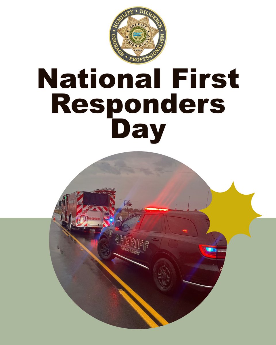 MCSOInTheKnow's tweet image. National First Responders Day 🚓🚒🚑

Today, we honor the brave men and women who answer the call when we need them most. Thank you to all first responders for your dedication, courage, and service to our communities.

#MCSO #MarionCountyOR #NationalFirstRespondersDay