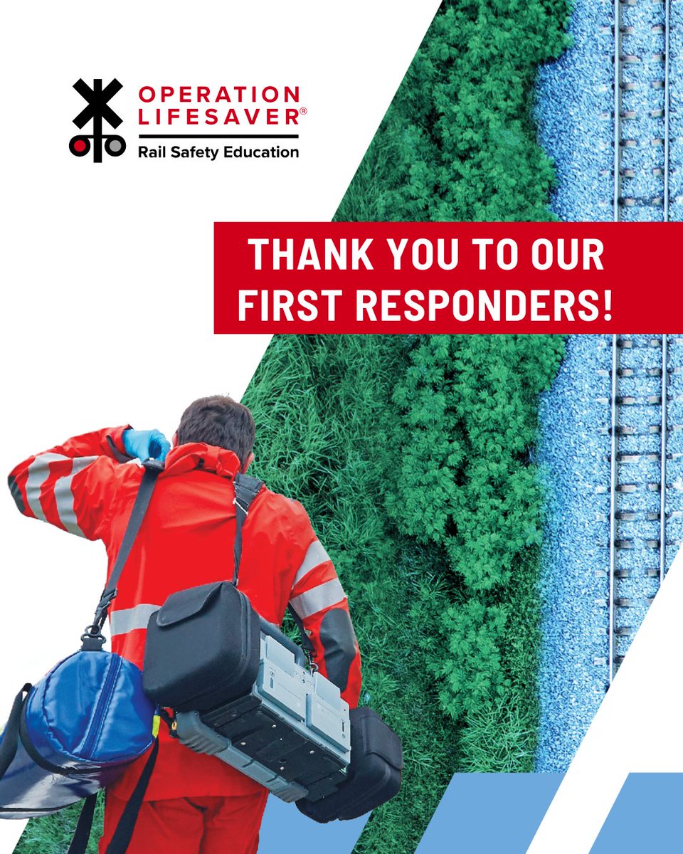 #LawEnforcement #Firefighters and #FirstResponders: Knowing how to safely respond to incidents near tracks and trains is critical. Schedule FREE first responder training today: bit.ly/2L6AWW4

#NationalFirstRespondersDay
#SeeTracksThinkTrain