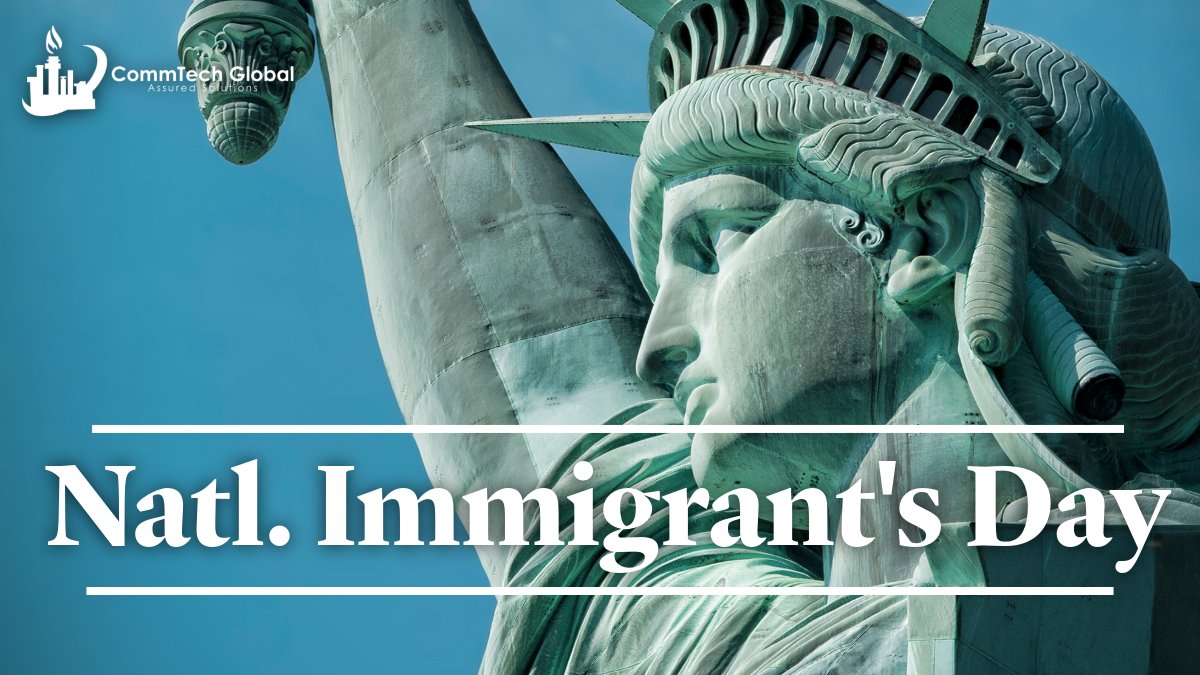 commtechglobal's tweet image. Today we honor and celebrate those who have left their homes to seek new opportunities and start a new life in our country. At CommTech Global, everyone’s input is valued, and everyone is given the opportunity to grow.

#NationalImmigrantsDay #CommCulture