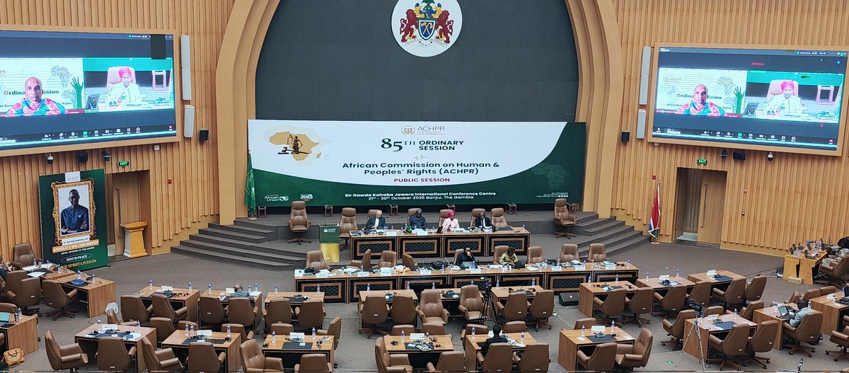 Panel sur le thème de l'Union Africaine 
2025: année des réparations : Justice pour les africains et les personnes d'ascendance africaine à travers les réparations. 
<a href="/ISHRglobal/">ISHR</a>
<a href="/achpr_cadhp/">African Commission on Human and Peoples' Rights</a> 
#ACHPR85OS