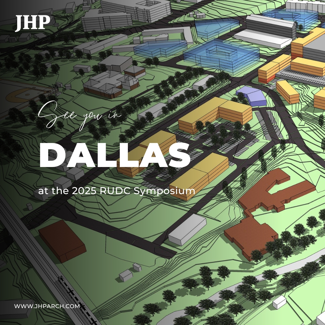 Starting today, the RUDC Symposium kicks off in Dallas! Be sure to say hello to our JHPeople this week if you see them. We can't wait to be inspired by this year's theme of "Urban Morphosis"!

#jhparch #architecture #urbandesign #planning #AIA #RUDCSymposium