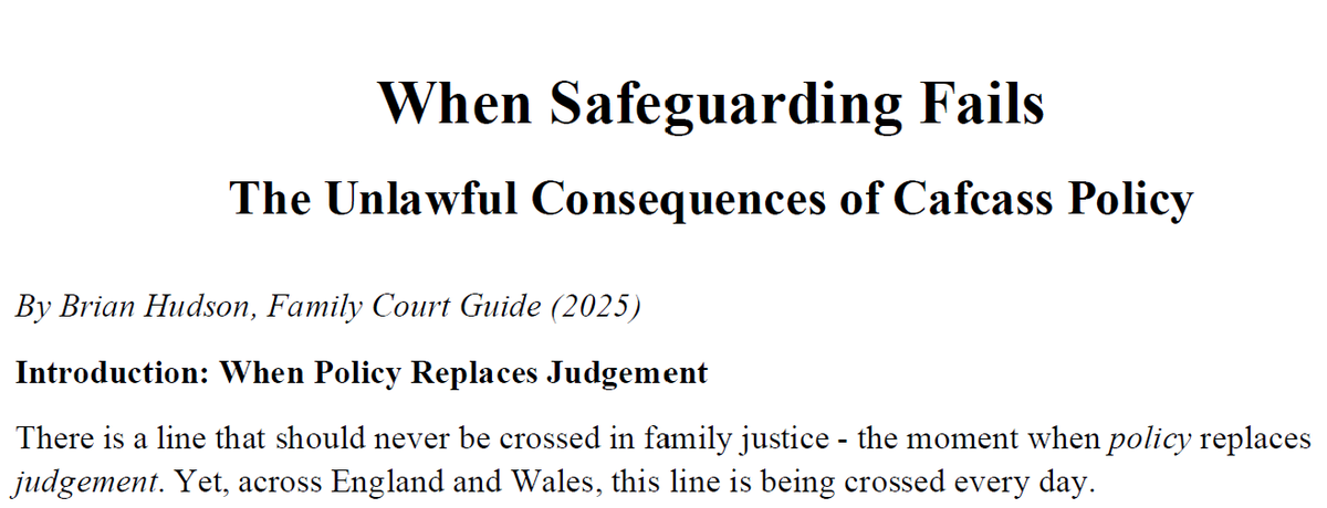 FamilyCtGuide's tweet photo. Cafcass Domestic Abuse Practice Policy
Have you &amp; your children been impacted by the blanket application of Cafcass DA Practice Policy? Watch the video and download the article here https://t.co/Q7cevIWiqg https://t.co/PtB95sozHH