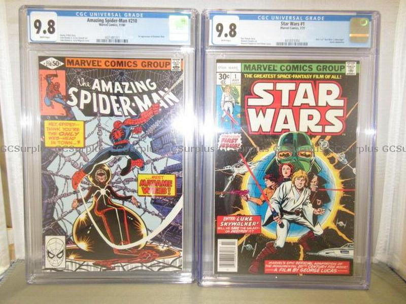 GCSurplus_PSPC's tweet image. Comic collectors, assemble! 🦸

From #Marvel’s web-slinging hero to the galaxy far, far away, these collectible comics are calling your name. Find the iconic #StarWars #1 and #TheAmazingSpiderMan #210 on #GCSurplus and grab them before they vanish! ➡️ ow.ly/RkMp50Xj4KL