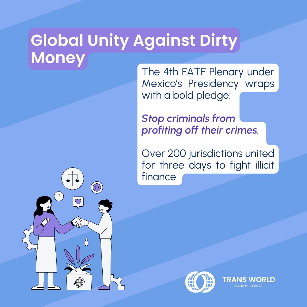 TransWorldComp's tweet image. Burkina Faso, Mozambique, Nigeria, and South Africa just reached a major milestone in the fight against illicit finance.

👉 Swipe through our carousel to see what’s changing.

Read more here: hubs.la/Q03QvDf00

#FATF #GrayList #AML