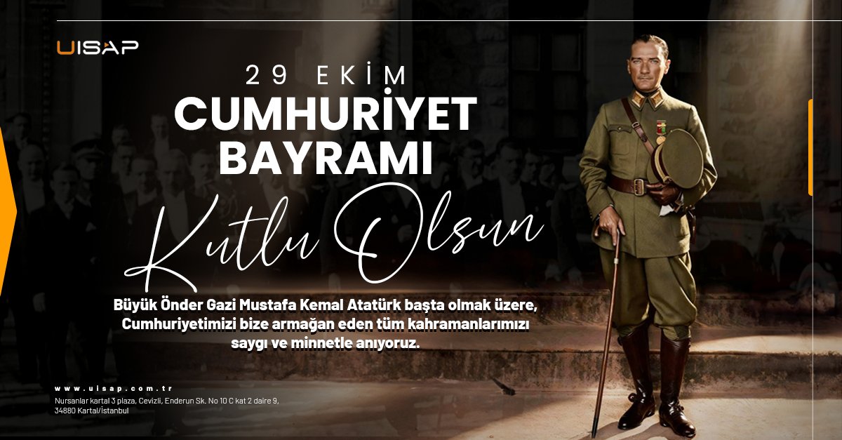Başta Gazi Mustafa Kemal Atatürk olmak üzere, Cumhuriyetimizi bize armağan eden tüm kahramanlarımızı saygı ve minnetle anıyoruz.
Cumhuriyetimizin değerlerini koruyarak, daha güçlü bir Türkiye için çalışmaya kararlılıkla devam ediyoruz.
Cumhuriyet Bayramımız kutlu olsun. 🇹🇷