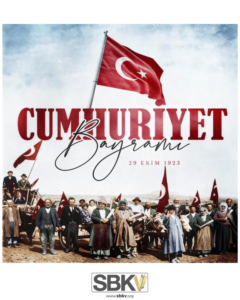 Bu topraklarda özgürce nefes almamızı sağlayanlara minnetle…
Cumhuriyet Bayramımız kutlu olsun 🇹🇷

SBKV 🌾

#29Ekim #CumhuriyetBayramı #MustafaKemalAtatürk