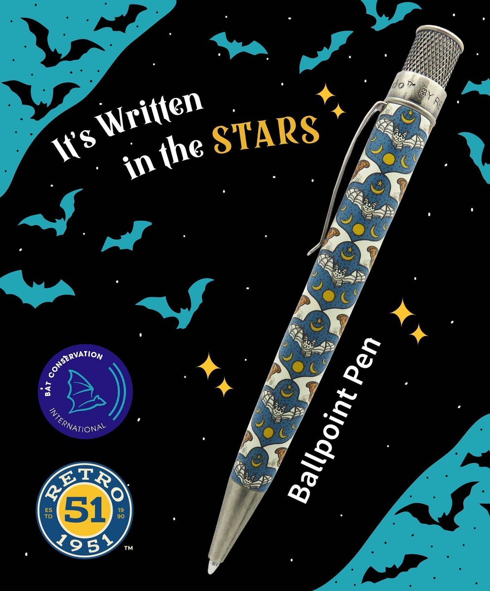 Retro 51 Tornado Ballpoint Pen - Rescue Bat

Add a touch of curiosity to your collection with the Bat Rescue Tornado from Retro51. 

Grab yours now...
Tap to Shop or Visit us at: tinyurl.com/ybxe7ft5