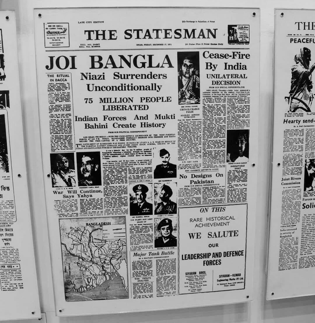Talk about a semblance of mind. Your nation exists because Bharat stepped in when millions were being slaughtered. Otherwise, you and your forefathers wouldn't even exist.
