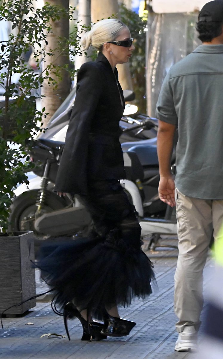 gagaimages's tweet photo. [NEW PHOTOS] Lady Gaga &amp; Michael leave Disfrutar restaurant in Barcelona (Oct. 27)

Full album: https://t.co/6z3zvJeukQ https://t.co/Y9NT0mLX1I