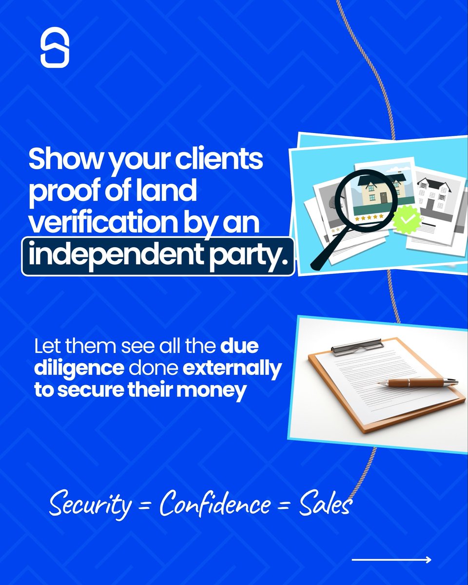 landsafe_ng's tweet image. That’s where LandSafe comes in — we help you verify properties, build trust, and close deals faster! 💼

#propertyverification #realtors #realestatenigeria #verifiedwithlandsafe
