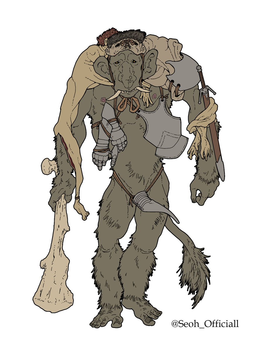 Trollphy hunter - comm WIP