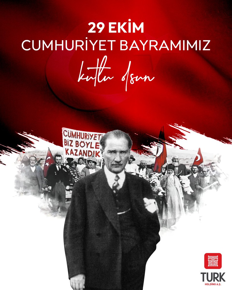 turkholding's tweet photo. 29 Ekim Cumhuriyet Bayramımız kutlu olsun! 🇹🇷 https://t.co/9ATlL6NSsa