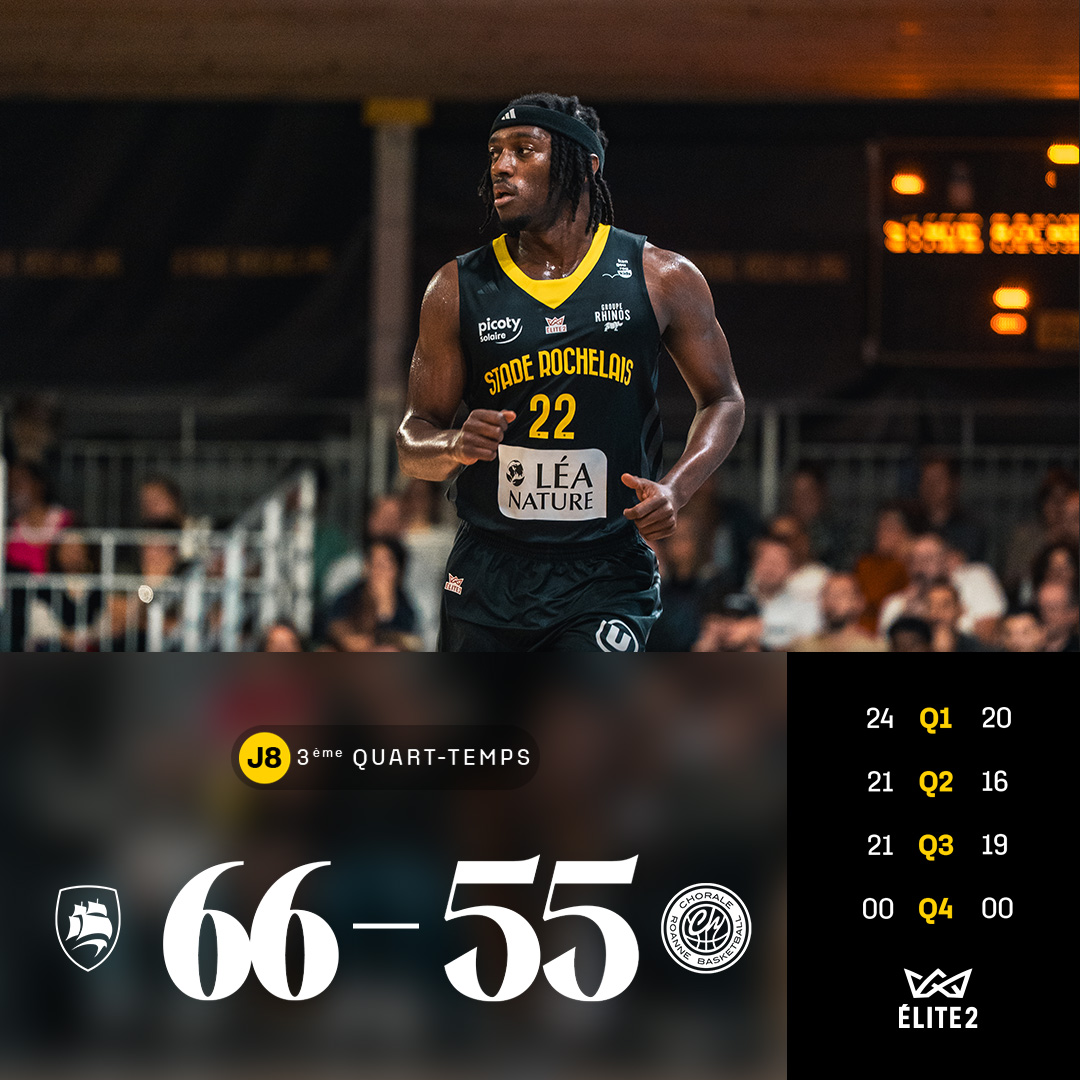 30’ ‣ Toujours devant ! Nos Maritimes confortent un peu plus leur avance 

⚓️ 66 - 55 🔵

#Elite2 | #FievreSR