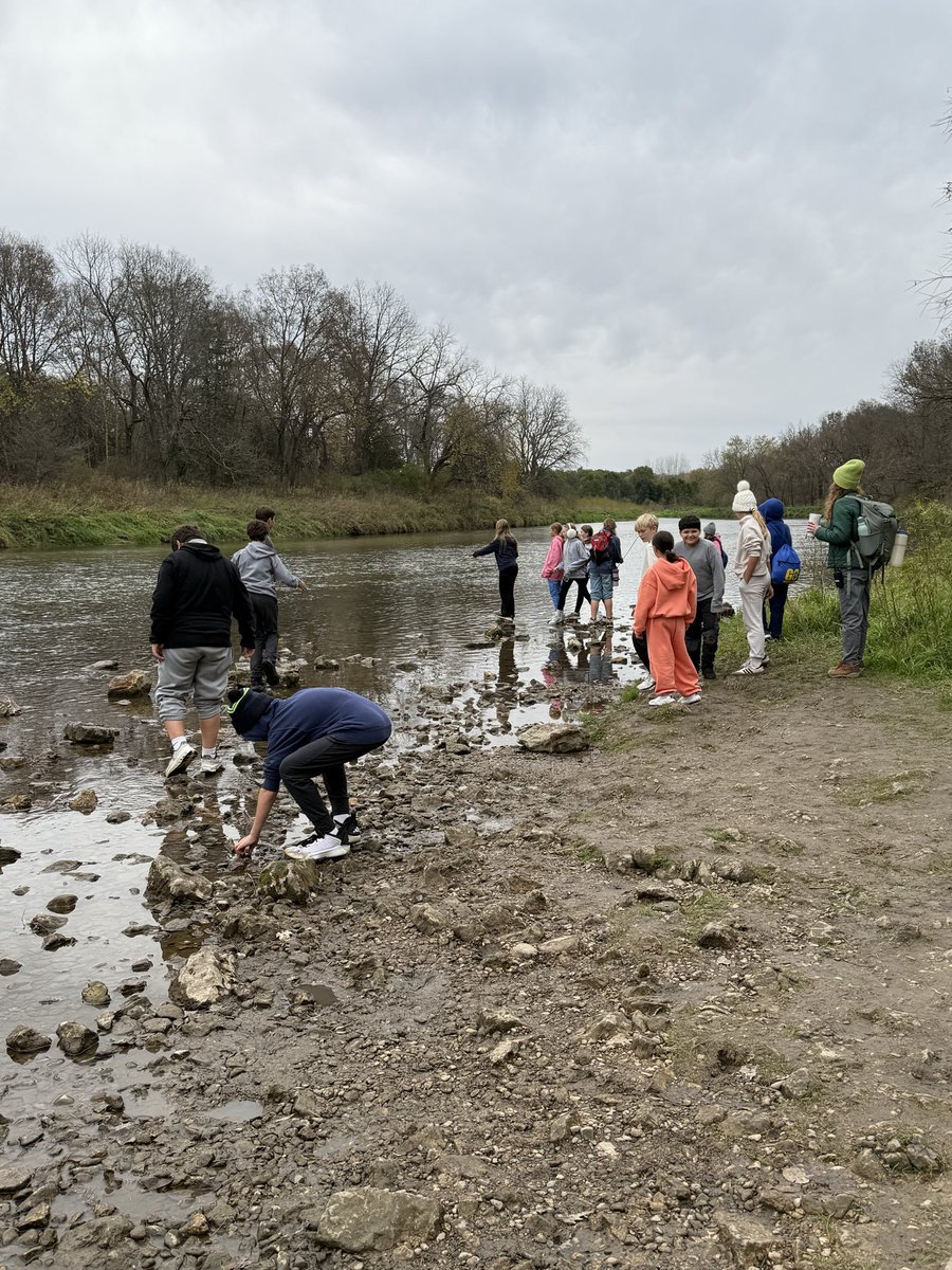 Our 6th Graders are having an amazing experience at Eagle Bluff today!