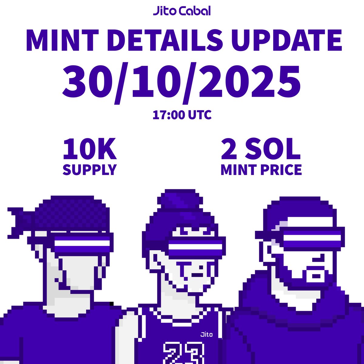 We’ve listened to the community and decided to make some changes.

Our goal has always been simple - build a yield-backed system that gives back to holders.

The new mint details:
10,000 supply | 2 SOL | 30 October | 17:00 UTC
Every SOL is staked, not spent.
Funds flow directly
