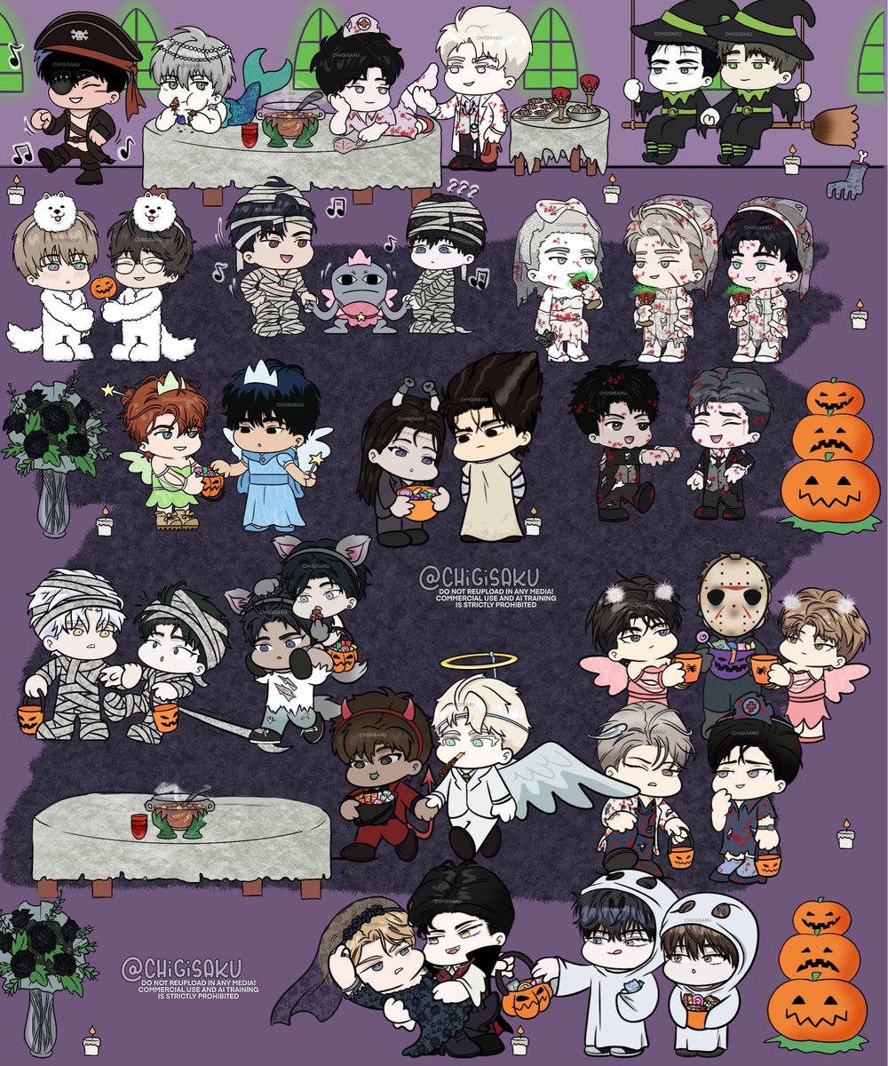chigisaku's tweet image. halloween season! (full version) 🎃
#codenameanastasia #BadApple #EighteensBed #Borderline #IncompleteCombustion #Toxin #MeltingPoint #offtrack #RosesandChampagne #dreamingofthedokkaebi #underthegreenlight #shutline #wetsand #killmeifyoucan #lostinthecloud #rainbowcity