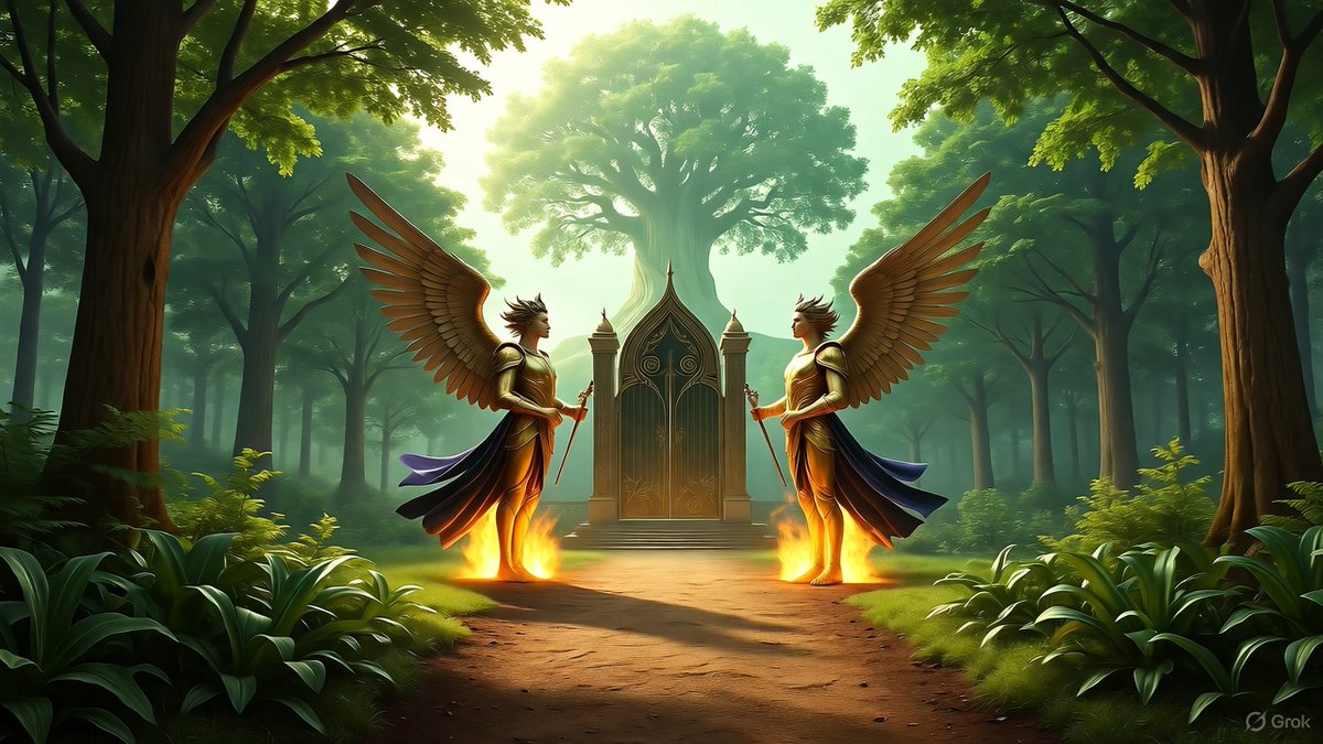 RaulDeCastro20's tweet photo. 🔥 The Problem Series: The Way

Here’s the final problem — The Way.

Genesis says God placed cherubim and a flaming sword “turning every direction” to guard the way to the Tree of Life (Gen 3:24).

Every direction — law, logic, ritual, effort �� blocked.
No one could enter.

The only One who could reopen that path was the One who closed it. And He did.

At the Cross, the temple veil — woven with cherubim —
was torn from top to bottom (Matt 27:51).
That was heaven saying: the guard has been lifted.

Jesus said,
“I am the Way, the Truth, and the Life. No one comes to the Father except through Me.” (John 14:6)

Three problems.
One answer.
Death — conquered in His resurrection.
Life — restored through His Spirit.
Way — reopened through His body, the torn veil.

So stop searching for paths when the Door Himself stands open. Step through by faith — the way home is no longer guarded. It’s open. ✝️

🔖 #JesusIsTheWay #Faith #Christianity #Scripture #GospelTruth #BibleStudy #KingdomComeDeliverance