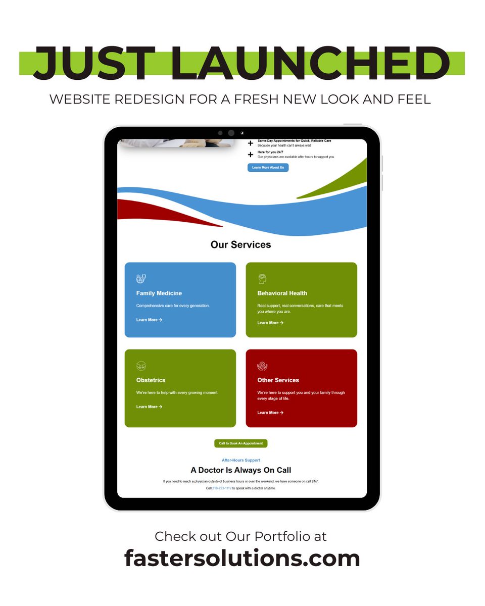fastersolutions's tweet image. 💻✨ Fresh online, just like your patients deserve!

We’re excited to showcase our latest work for Duluth Family Medicine Clinic — sleek, user-friendly, and designed to make healthcare simple.

#DigitalMarketing  #MarketingAgency #MarketingForHealthcare