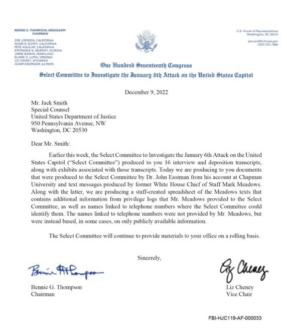 MilaLovesJoe's tweet image. BREAKING:
The House Judiciary Committee just PROVED that Liz Cheney and Bennie Thompson, while working on the J6 Select Committee, were actually working DIRECTLY with Jack Smith to take down Trump.
This is HIGHLY illegal. 
It was all a PROVEN SETUP.
Lock them up.