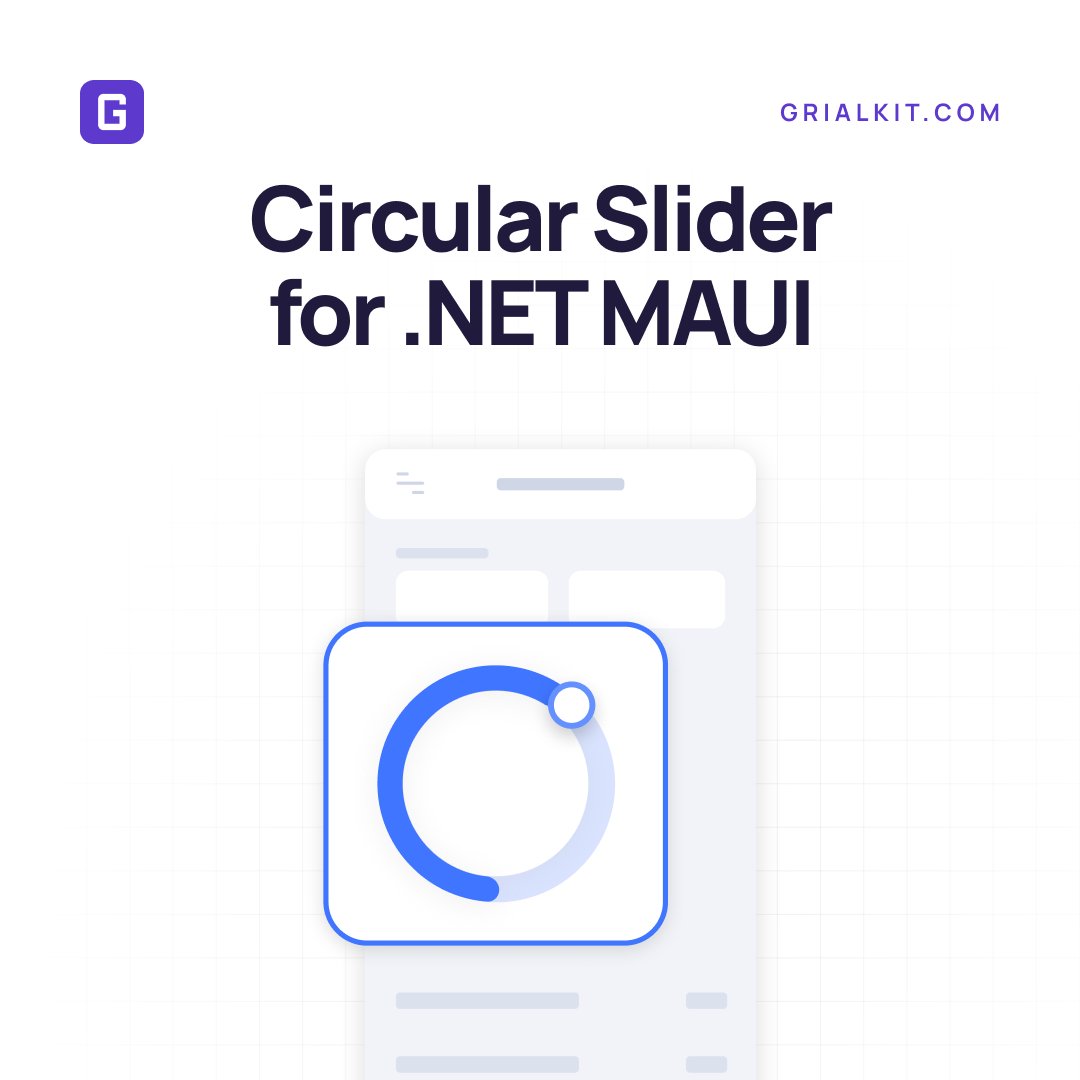 Grialkit's tweet image. A Circular Slider that actually feels right.
🌀 Set custom ranges, angles, and UI styles
⚙️ React to events, drag interactions, and commands 💡 Built for .NET MAUI
Get our Demo App or learn more in our Docs!
grialkit.com/download-demo-…
#dotnetmaui #slider #uidesign