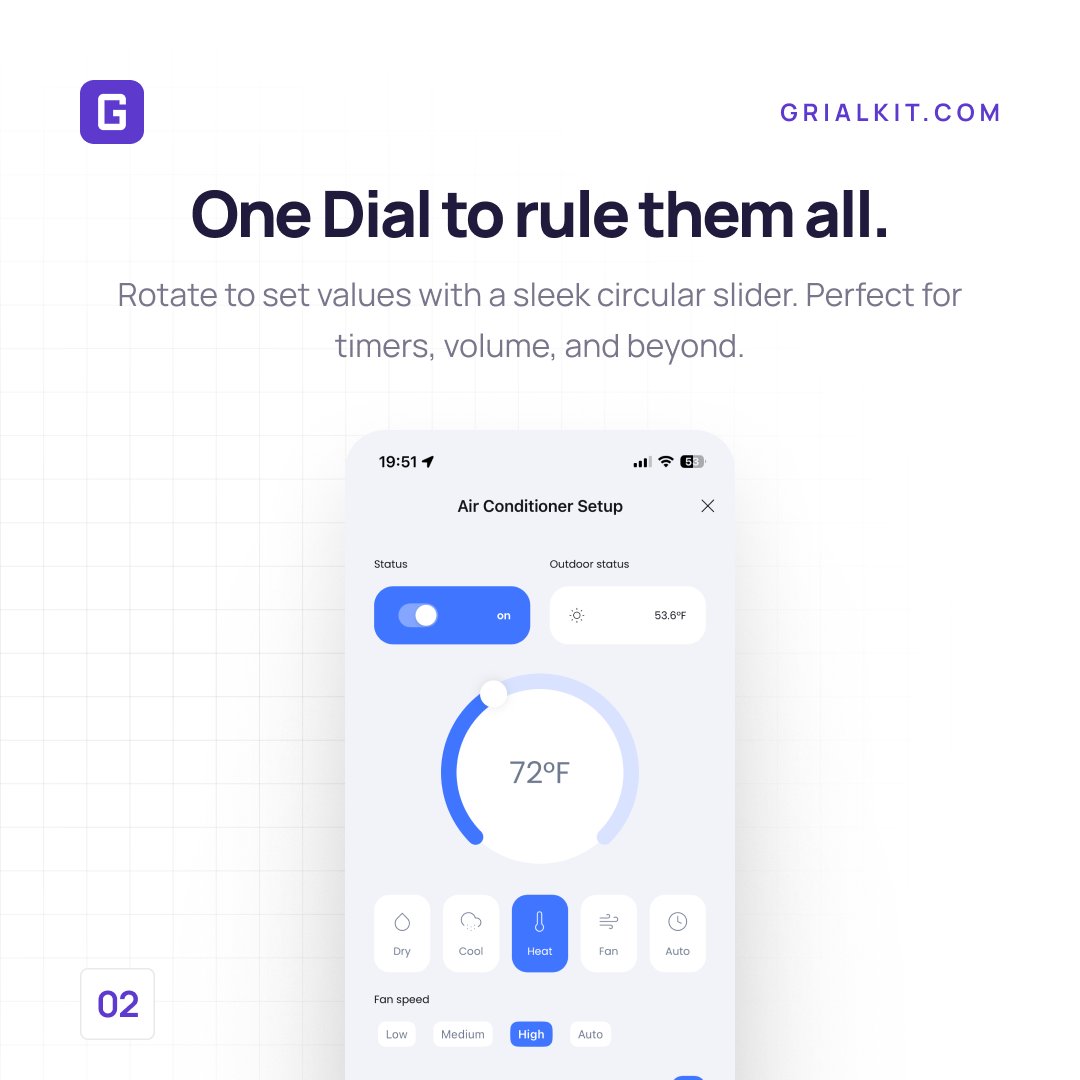 Grialkit's tweet image. A Circular Slider that actually feels right.
🌀 Set custom ranges, angles, and UI styles
⚙️ React to events, drag interactions, and commands 💡 Built for .NET MAUI
Get our Demo App or learn more in our Docs!
grialkit.com/download-demo-…
#dotnetmaui #slider #uidesign