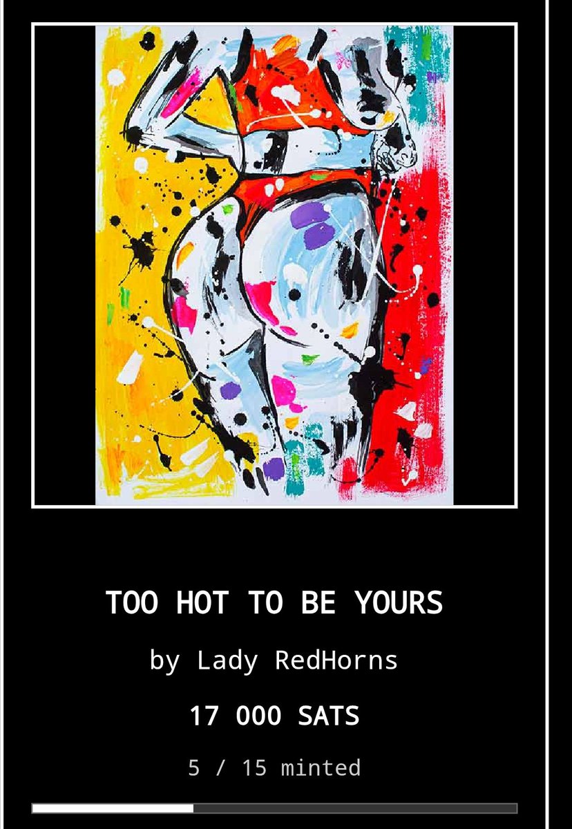 According to the minting stats, it looks like I might’ve picked a slightly intimidating title 😂😂