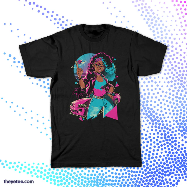theyetee's tweet photo. Eventually we all gotta hang it up and settle down with a hot skeleton. Lydia Day Break makes her big afterlife debut with the latest tee from our official Paradise Killer collection, created in collab with @KaizenGameWorks and available now.: https://t.co/Fzs5Ce9fZX https://t.co/FuxPQ33pV2