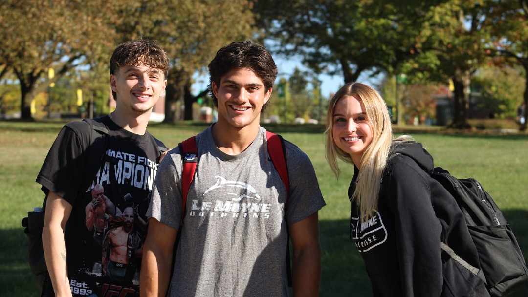 "I picked Le Moyne because of the people. When I was on my first tour so many people smiled, said hi and held the door open. Now, I continue to see my Phamily around campus as I interact with peers and staff!" Hear more from our students: lemoyne.edu/Inside-Guide
