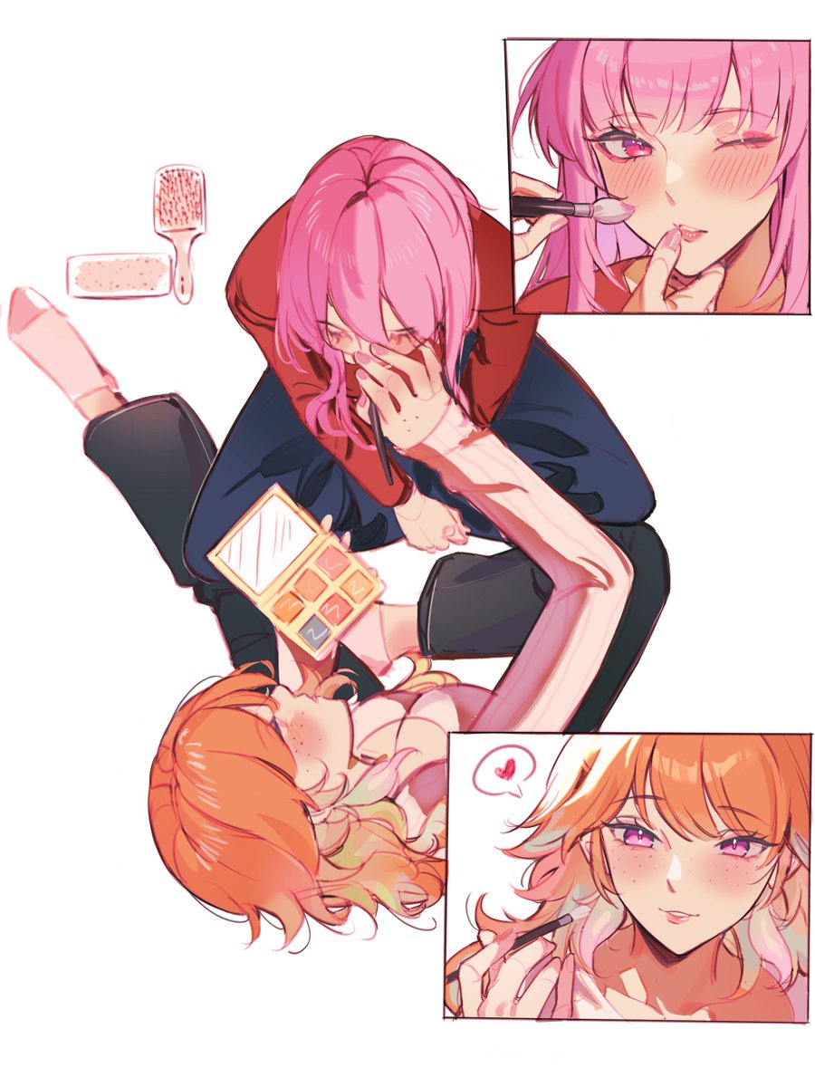 amlichan's tweet photo. doing her girl's makeup https://t.co/akmsOKeO1M