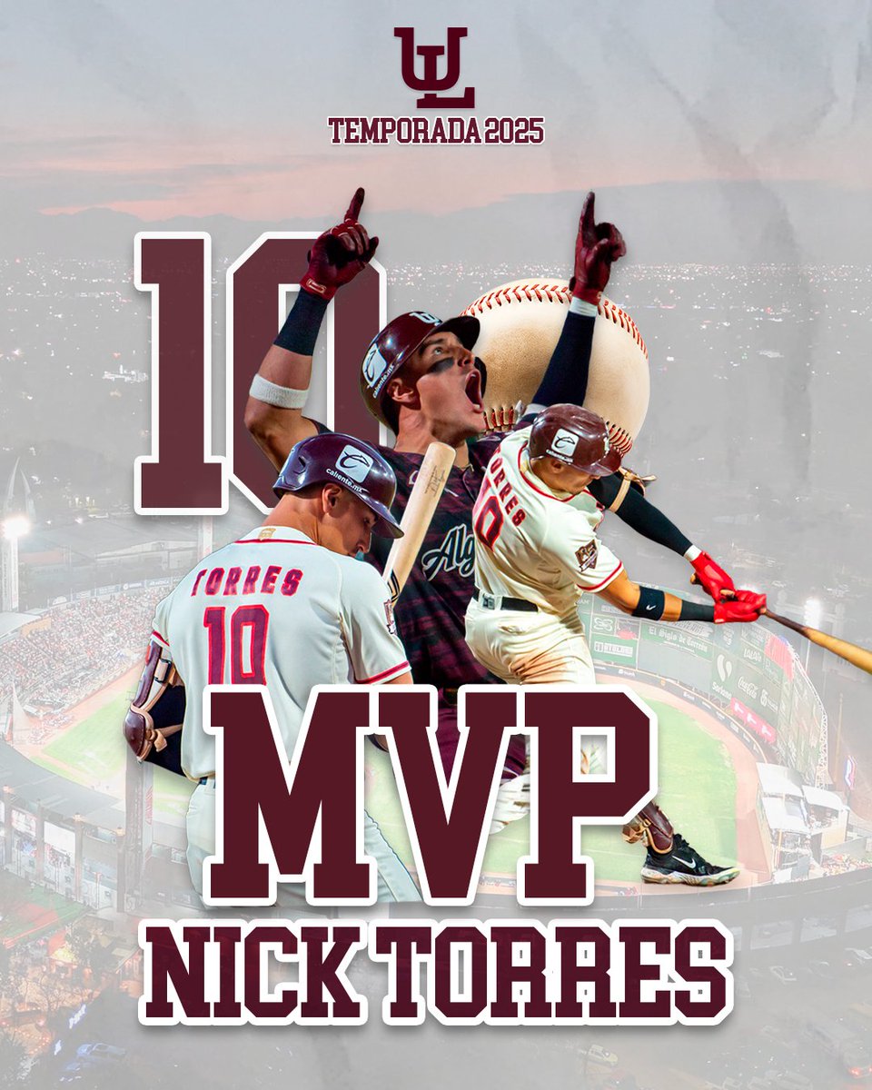 #FamiliaAlgodoneros nuestro querido y precioso Nick Torres es el MVP de la temporada 2025 de la <a href="/LigaMexBeis/">Liga Mexicana de Beisbol</a> 🤩

Estamos orgullosos ‼️