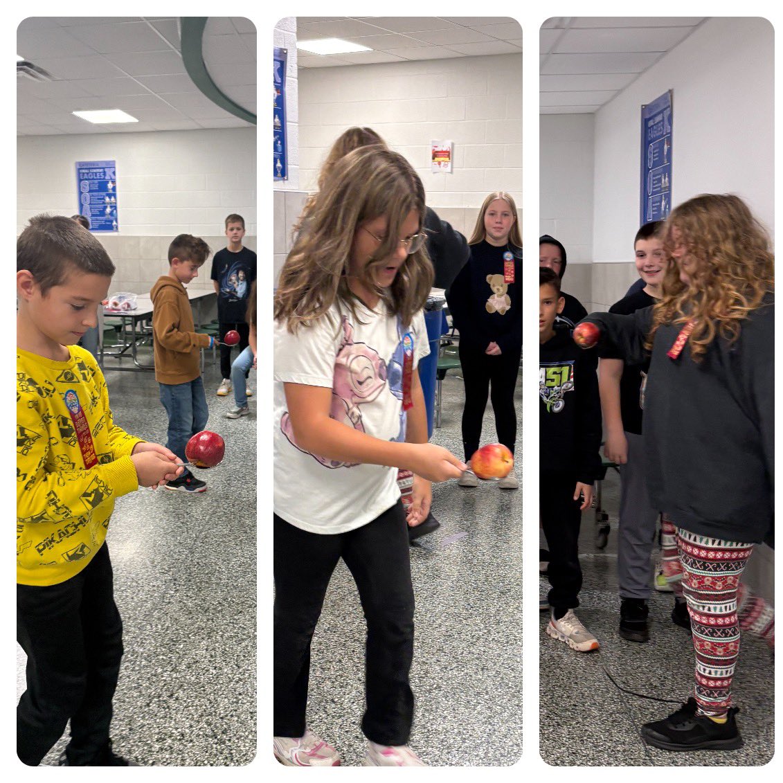 Fifth grade started the week of with our monthly Sprinkle Celebration: minute to win it style!
The kids had a blast conquering the corn stand, leaf blower, pumpkin slide and apple grapple stations as a team. 
Keep up the hard work kids;Hope to see you for November’s Celebration!