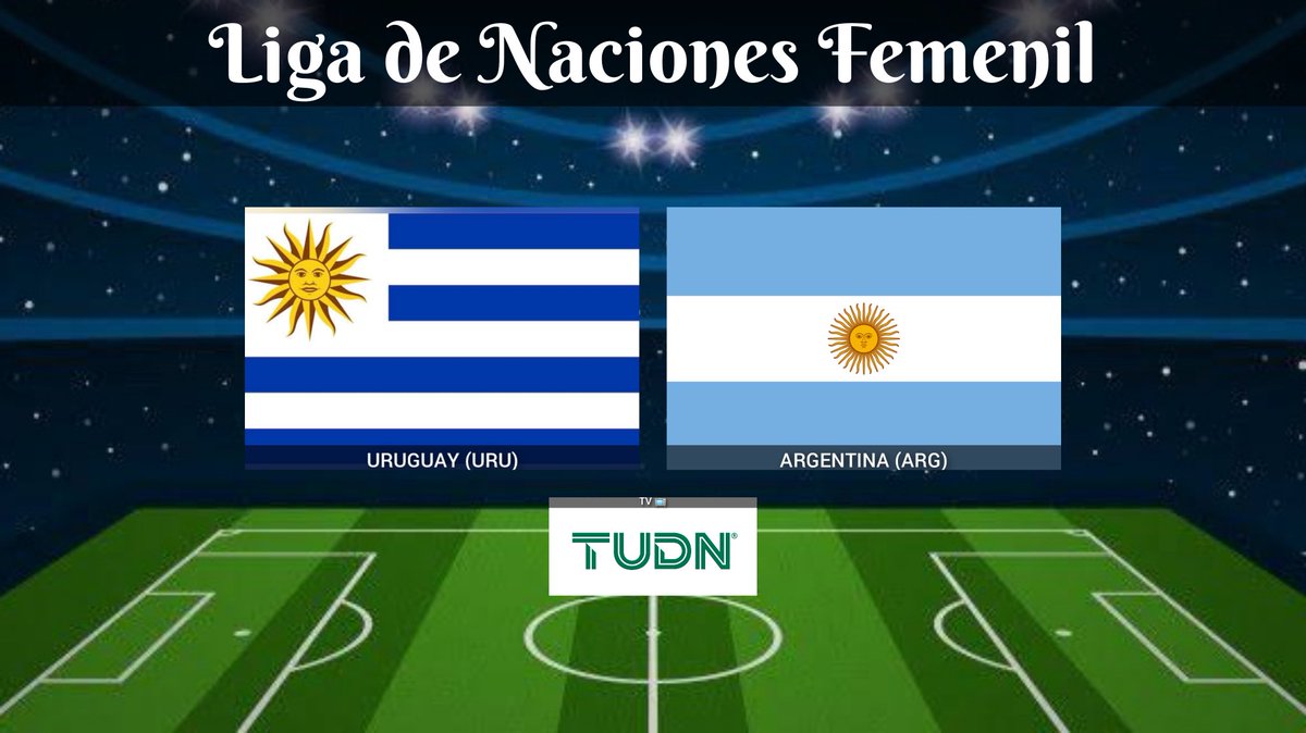 TVDELDEPOR1's tweet photo. Liga de Naciones Femenil | Jornada 2
Uruguay 🆚 Argentina
17:00 HRS ET
📺 @TUDNUSA
🎙️ @cantogoles
🎙️ @Salcedo_Hugo
#EllasEnViX | #EllasEnTUDN | #URUARG https://t.co/G49aoi5VmU