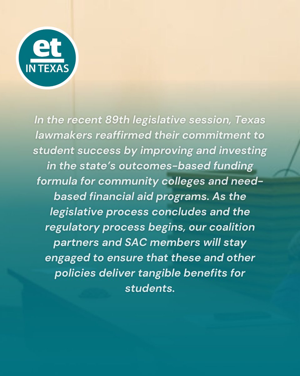 📣 Student voices matter.
Members of the Texas Community College Student Advisory Council gathered at the 2025 <a href="/TACC_News/">Texas Association of Community Colleges</a> Annual Conference to share their insights on student leadership, governance, and success.

#TexasStudents #CommunityColleges #StudentVoices #EdTrustTX