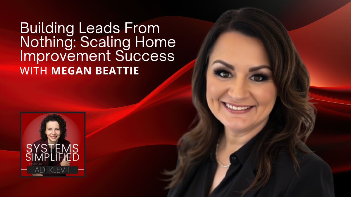 bizsuccesscg's tweet image. Megan Beattie shares how mindset, discipline, and systems turned a $1.7M business into $35M and “dead” leads into growth. 

Listen to her insights on sustainable lead generation: bizsuccesscg.com/the-systems-th…

#SystemsSimplified #BusinessGrowth #LeadGeneration