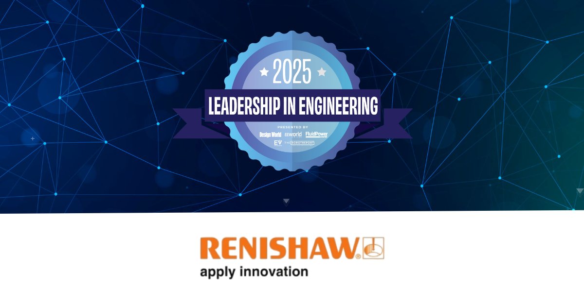 DesignWorld's tweet image. Consider voting for @renishawplc in the Motion Control category for 2025 Leadership in Engineering: bit.ly/4qw3FGf