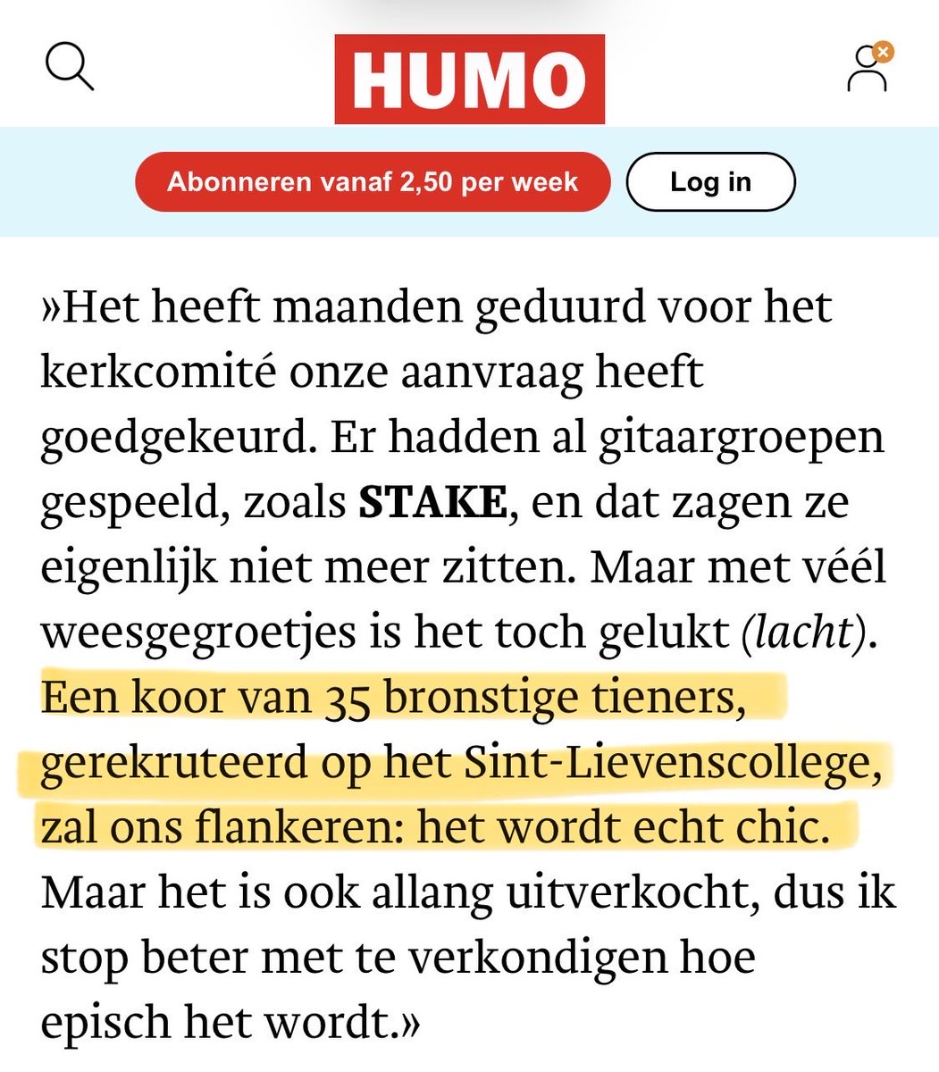 De debuutplaat van punkband Maria Iskariot in een kerk helpen lanceren? Ons schoolkoor gaat nu vrijdag die uitdaging aan! 

Bron: humo.be/muziek/helena-…