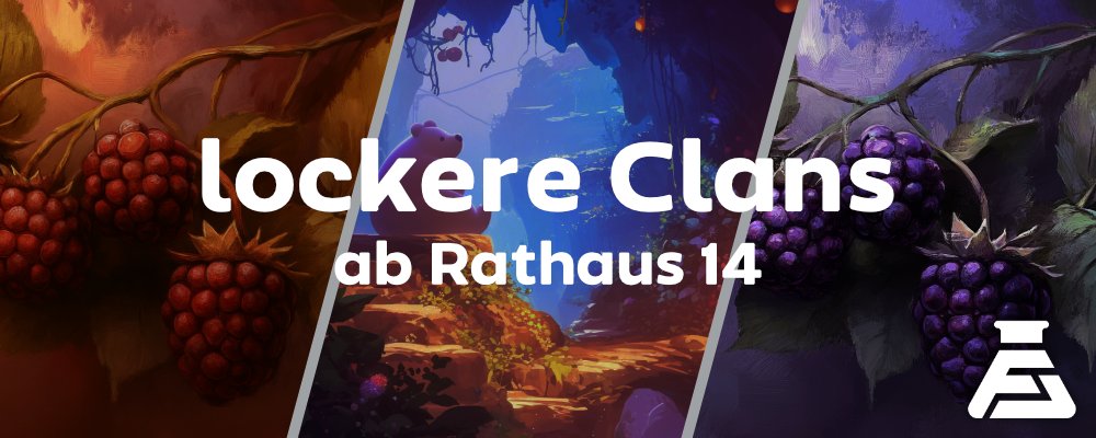 ✨Lockere Clans ab Rathaus 14

😊Du suchst einen Ort, an dem Freundschaft wichtiger ist als Trophäen? Willst du in Ruhe spielen, aber nicht allein sein? Dann tauche ein in unsere Relax-Clans! Kein Stress, nur Spiel und Spaß!🍹

Was wir dir bieten:
⭐Lockere &amp; hilfsbereite