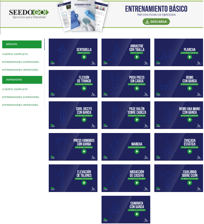 icorvilud's tweet image. CAMINAR SE VA A ACABAR
🏋️‍♀️SEEDO-GO!: plataforma digital @SociedadSeedo con vídeos de ejercicios de fuerza
🏋️‍♀️Orientado a personas con sobrepeso/obesidad
🏋️‍♀️Herramienta útil para prescripción por profesionales
🏋️‍♀️EL PASO DEFINITIVO
🏋️‍♀️Accede aquí
seedo.es/index.php/seed…
#exerciseworks