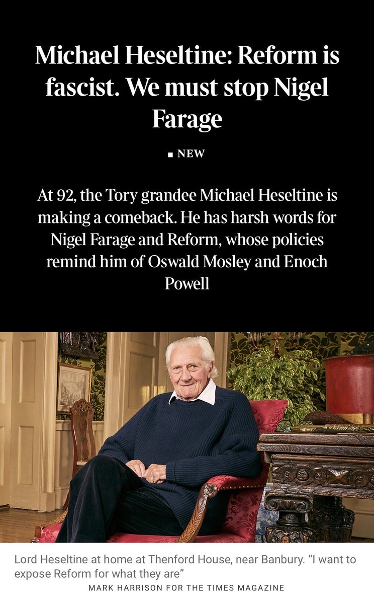 My kind of conservative. Lord Heseltine is an icon 🌳 🇬🇧
