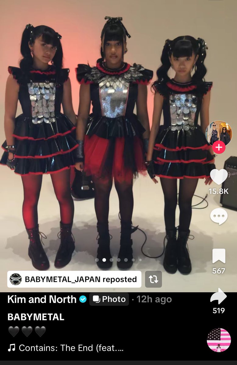 Oh I knoww babymetal's team must be so geeked at this free kardashian promo
