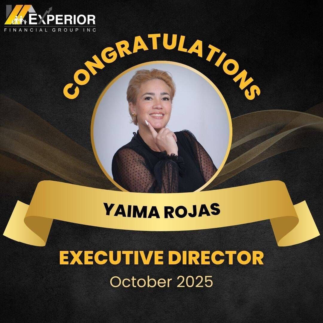 _Experior_'s tweet photo. 👏 Congratulations to Yaima Rojas on reaching the Executive Director and Shareholder Qualifier milestone at Experior Financial Group, Inc.!
 
Read more about her inspiring journey here: https://t.co/6WT1Ug3evG
 
#Experior#ExecutiveDirector #Leadership #FinancialServices #MGA #IMO https://t.co/0PB5wmH2yB