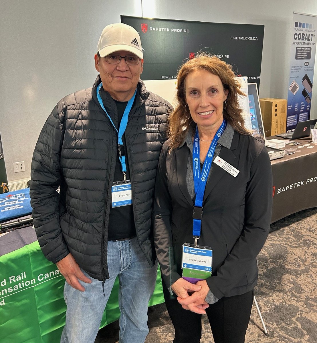 ShipRailCAN's tweet image. We had great discussions at the Indigenous Public Safety Conference! 
Our presentation was well received, and many participants visited our booth to learn more about major rail accidents involving crude oil.
