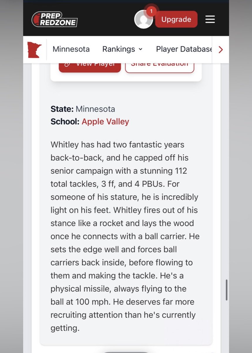 Derrick Whitley Jr 26’ LB tweet media