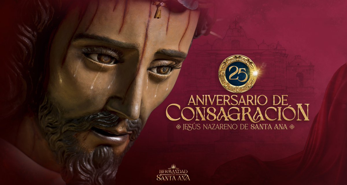 4toDomingoSA's tweet photo. Jesús de la Dulce Mirada bendita,
por siempre serás nuestro guía y razón,
porque en tus ojos reposa la vida,
y en tu consagración, nuestro corazón.
#HermandadDeSantaAna #BodasDePlatadeConsagración #bodasdeplata2026 https://t.co/oW4jJZaKCU